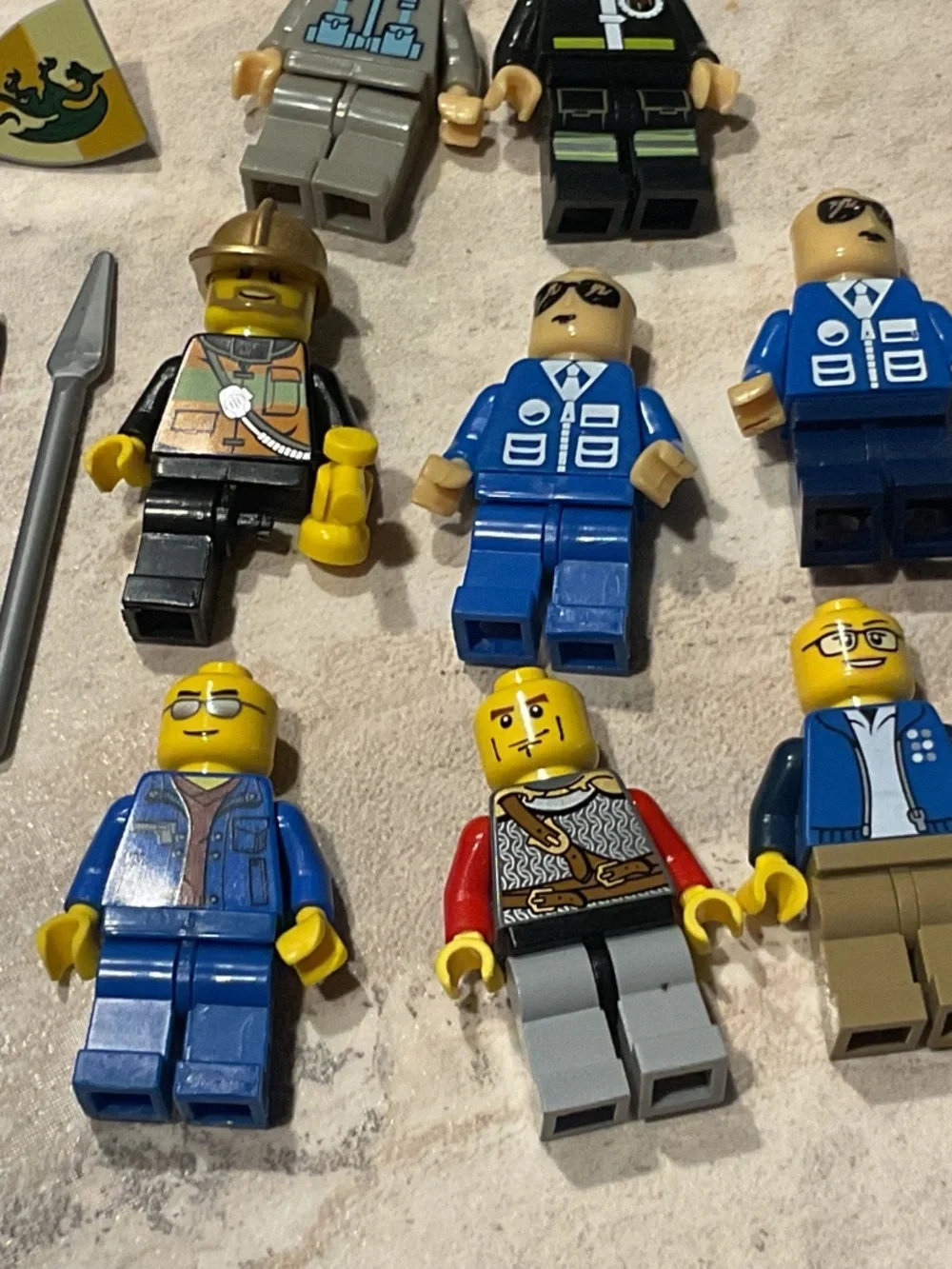 Lego Minifigure pieces 19 items used incomplete